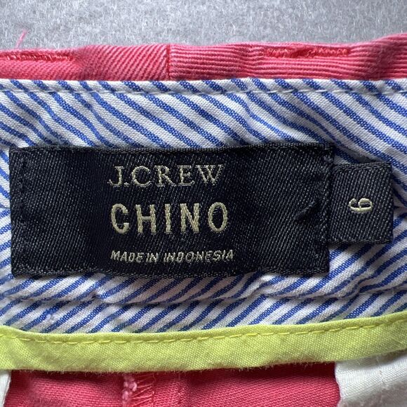 J. Crew Chino Shorts Women’s Size 6 Pink Cotton Summer Preppy - Picture 3 of 9